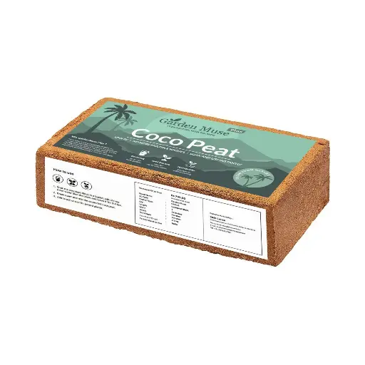 Garden Muse Plus NO WASH Required Premium Cocopeat Block 2.5kg